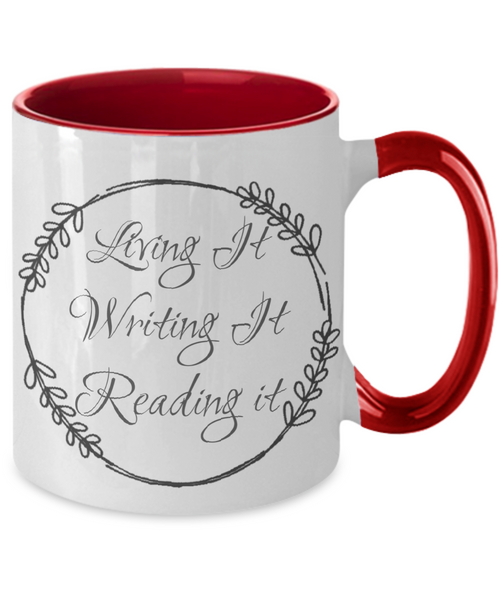 Living it writing it mug