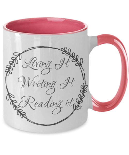 Living it writing it mug