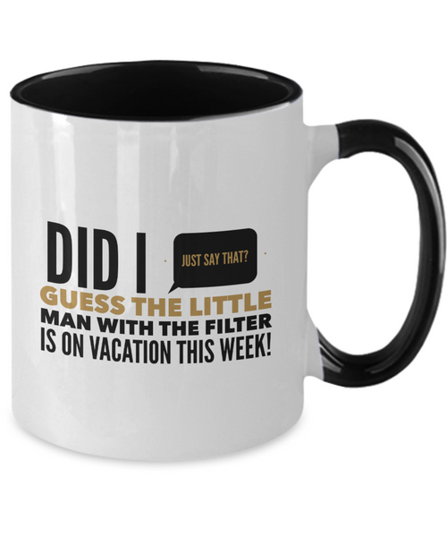 Me and my big mouth two tone mug