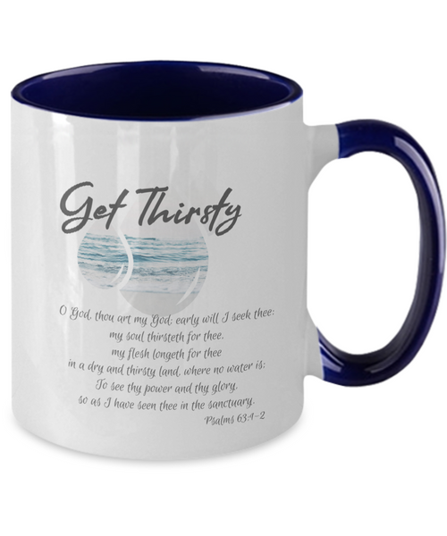 Get thirsty two tone mug