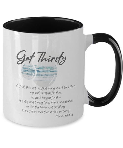 Get thirsty two tone mug