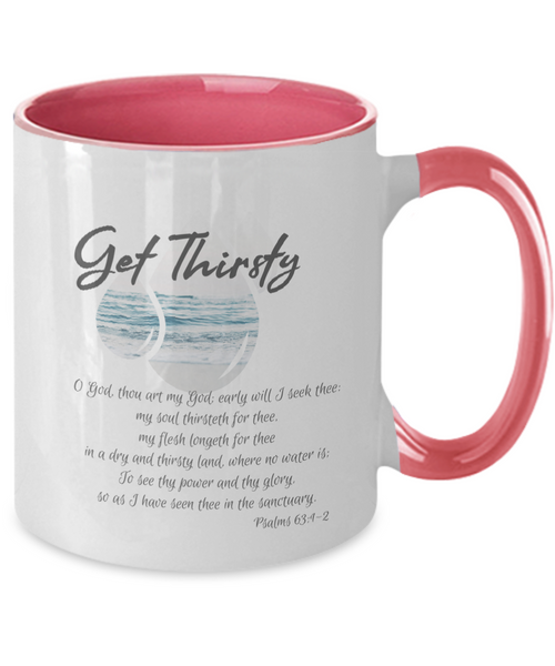 Get thirsty two tone mug