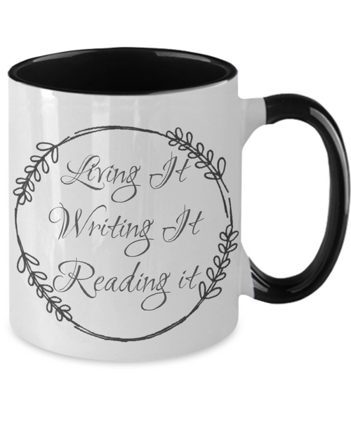 Living it writing it mug