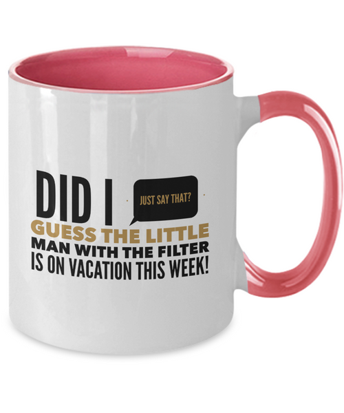 Me and my big mouth two tone mug