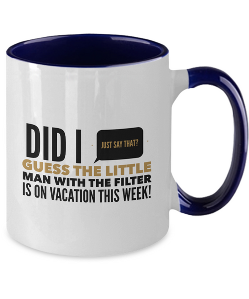 Me and my big mouth two tone mug