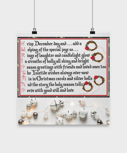Wall Calendar Christmas Calendar Holiday Calendar