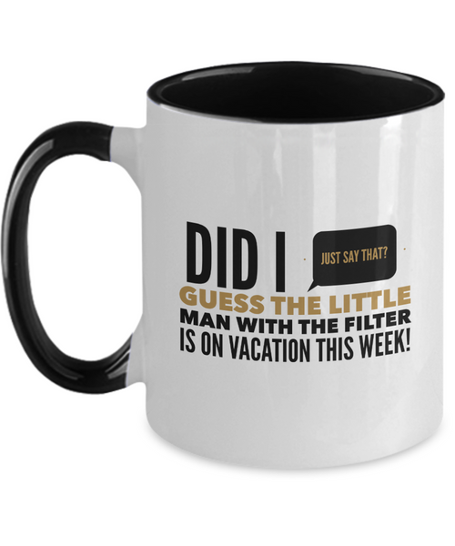 Me and my big mouth two tone mug