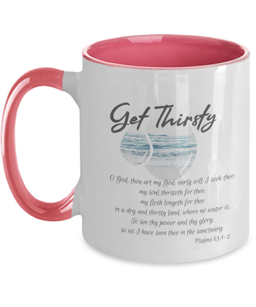 Get thirsty two tone mug