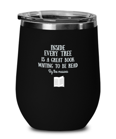 Readers stemless wine glass