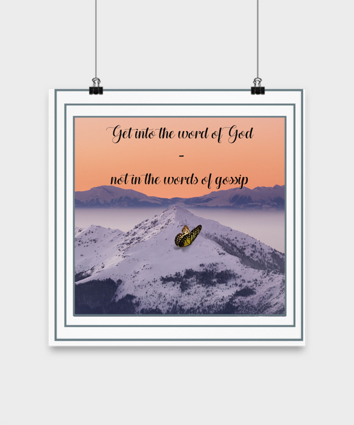 Word of God Wall Poster Wall Poster Inspiration Wall Poster
