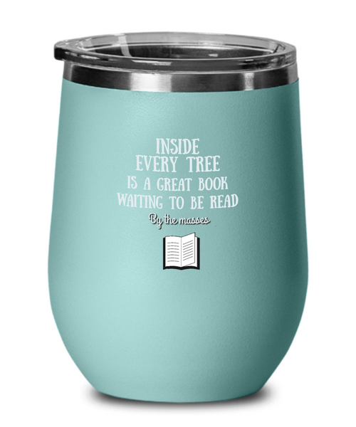 Readers stemless wine glass