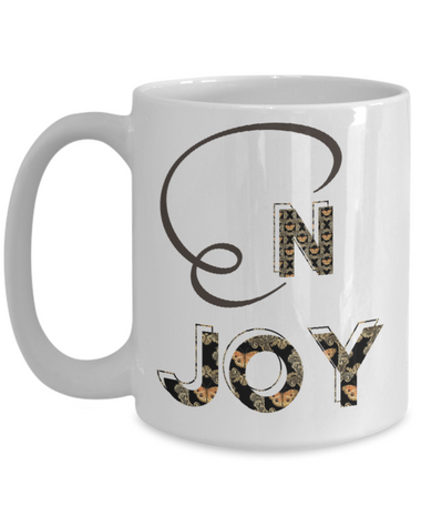 Enjoy ceramic mug, ENJOY it mug gift