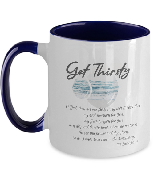Get thirsty two tone mug