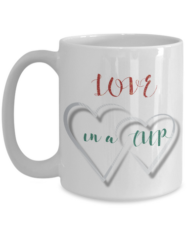 Two Hearts on a mug, Love in a mug