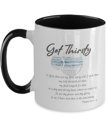 Get thirsty two tone mug