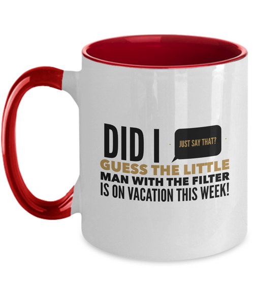 Me and my big mouth two tone mug
