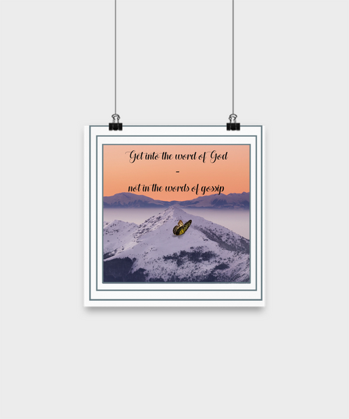 Word of God Wall Poster Wall Poster Inspiration Wall Poster