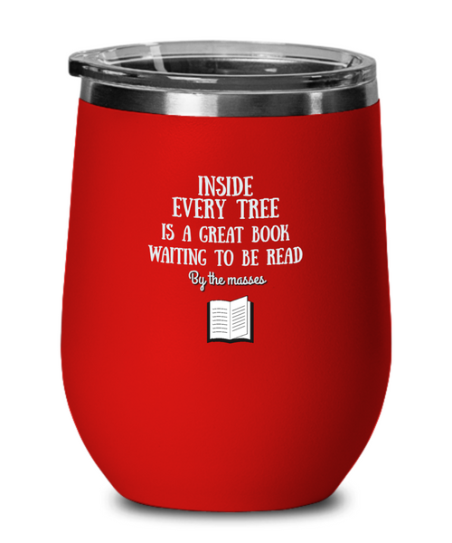 Readers stemless wine glass