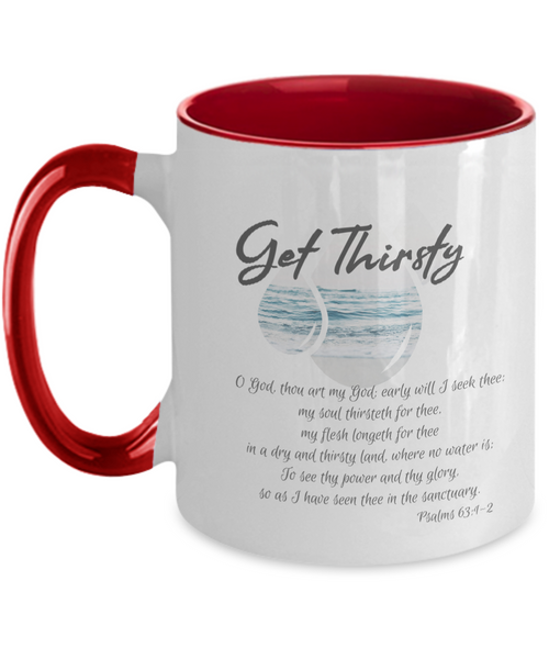 Get thirsty two tone mug