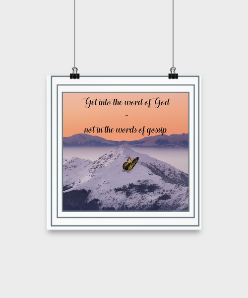 Word of God Wall Poster Wall Poster Inspiration Wall Poster