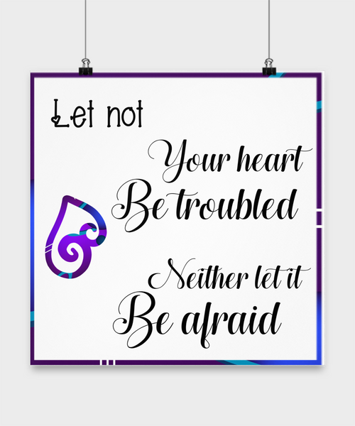 Heart Wall Poster Wall Poster Scripture Wall Poster