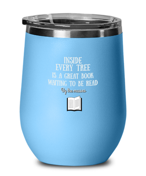 Readers stemless wine glass