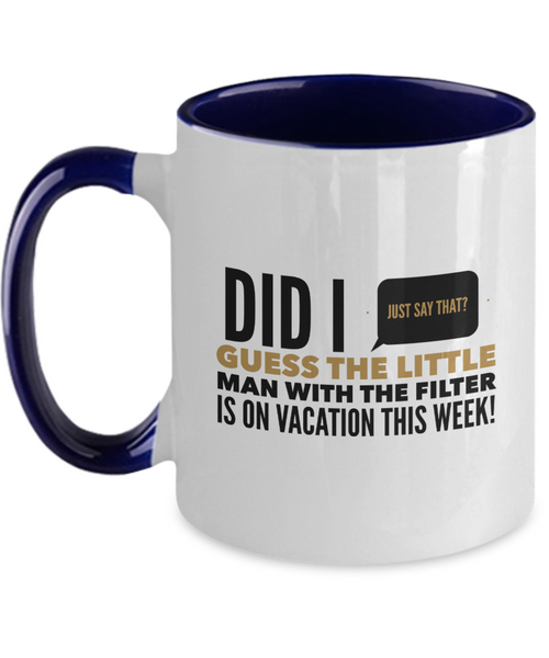 Me and my big mouth two tone mug