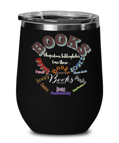 Book lovers stemless wine tumblers
