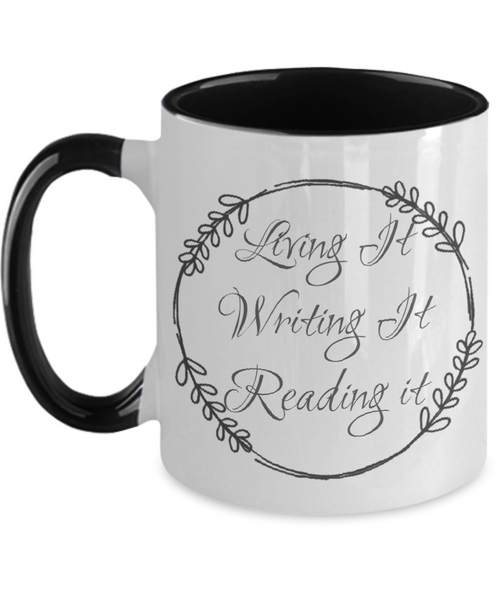 Living it writing it mug