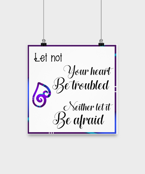 Heart Wall Poster Wall Poster Scripture Wall Poster
