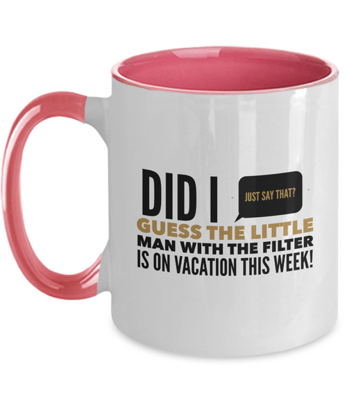 Me and my big mouth two tone mug