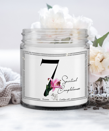 Number 7 candle, Spiritual candle