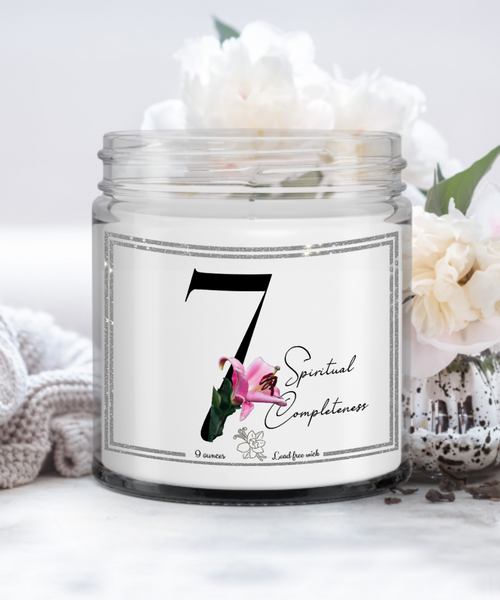 Number 7 candle, Spiritual candle