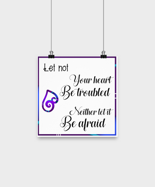 Heart Wall Poster Wall Poster Scripture Wall Poster