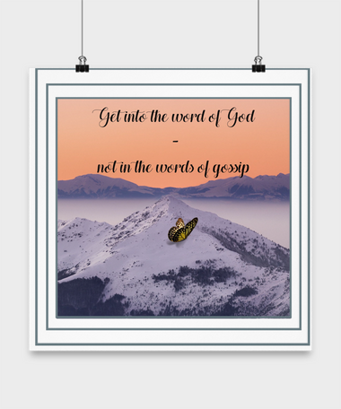 Word of God Wall Poster Wall Poster Inspiration Wall Poster
