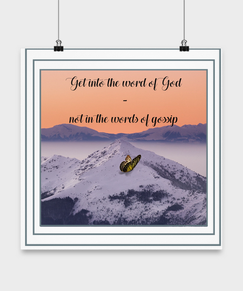 Word of God Wall Poster Wall Poster Inspiration Wall Poster
