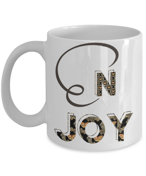 Enjoy ceramic mug, ENJOY it mug gift