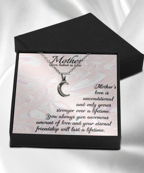 Mother interlocking ring message card gift