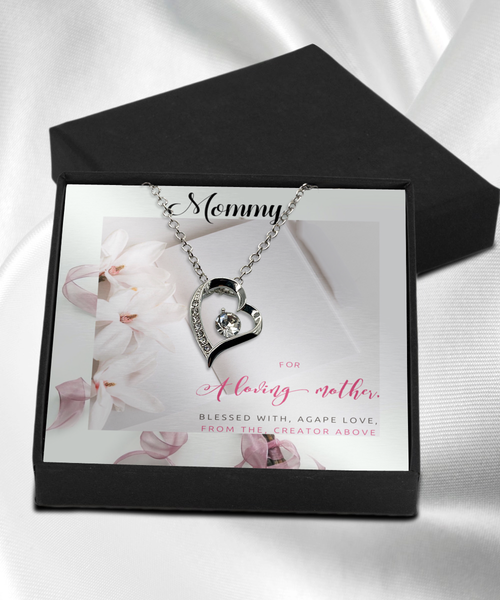 Mommy Message card for mom, Message card jewelry