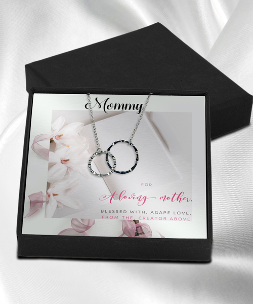 Mommy Message card for mom, Message card jewelry