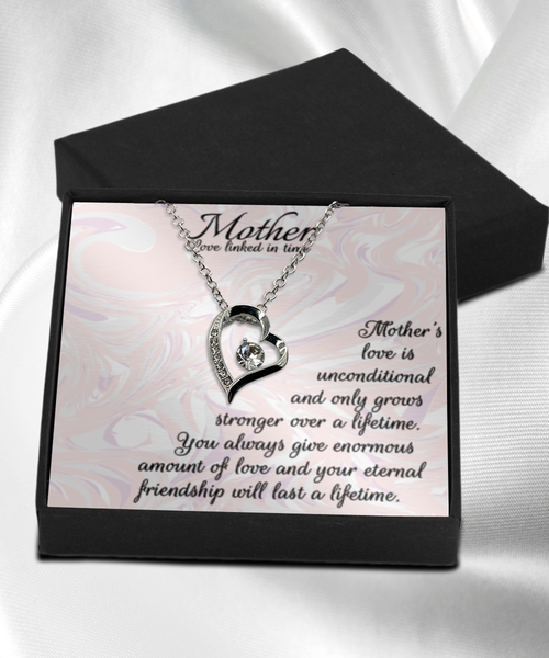 Mother interlocking ring message card gift