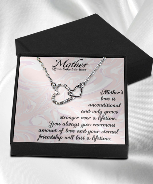 Mother interlocking ring message card gift