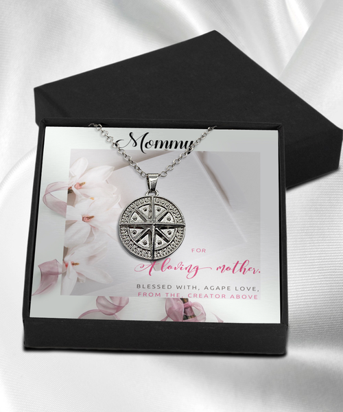 Mommy Message card for mom, Message card jewelry