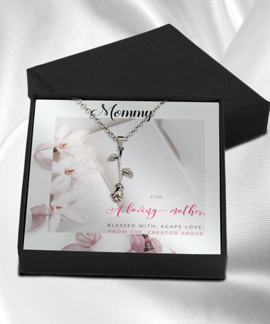 Mommy Message card for mom, Message card jewelry