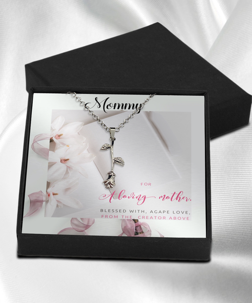 Mommy Message card for mom, Message card jewelry
