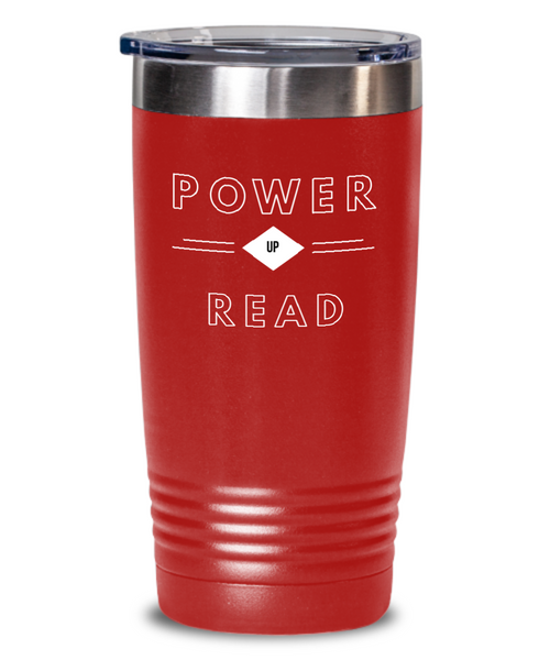 Power Up Read Tumbler, readers gift